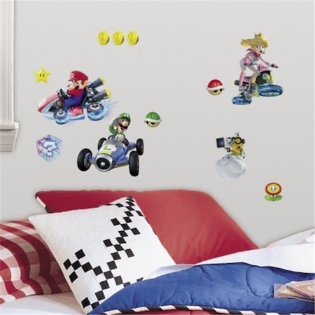 Room Mates RMK2728SCS Mario Kart 8 Peel And Stick Wall Decals